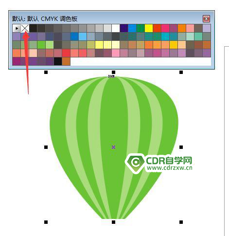 CDR 软件绘制一个绿色热气球实例教程步骤